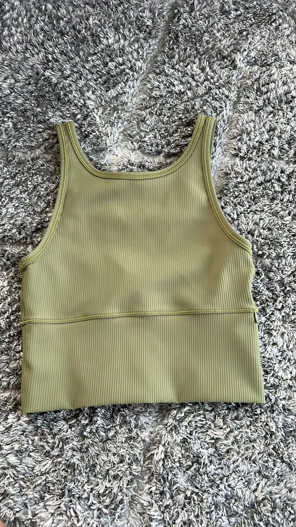 green lululemon ribbed tank top - Image 3
