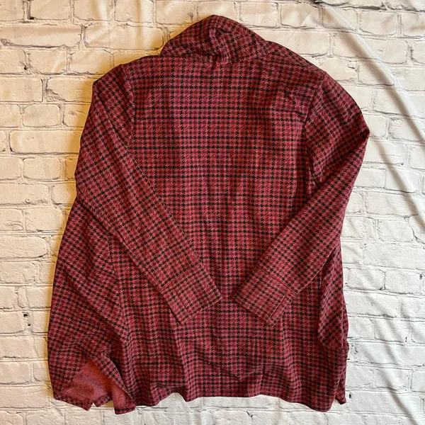 Open Front Cardigan Womens Medium Sweater Thumbholes - Image 10
