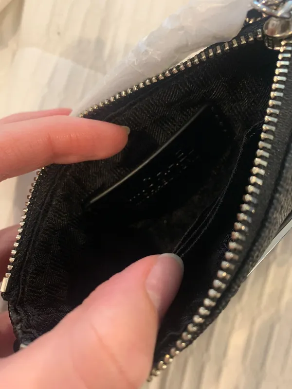 Michael Kors Black Leather Wallet Wristlet - Image 7