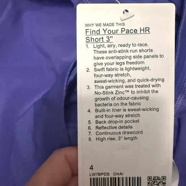 Lululemon Find Your Pace Shorts, NWT! - Image 5