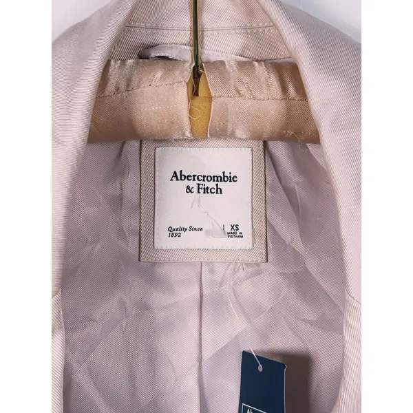 Abercrombie & Fitch Womens Slim Blazer XS Tan Tailored Old Money Academia Career - Image 4