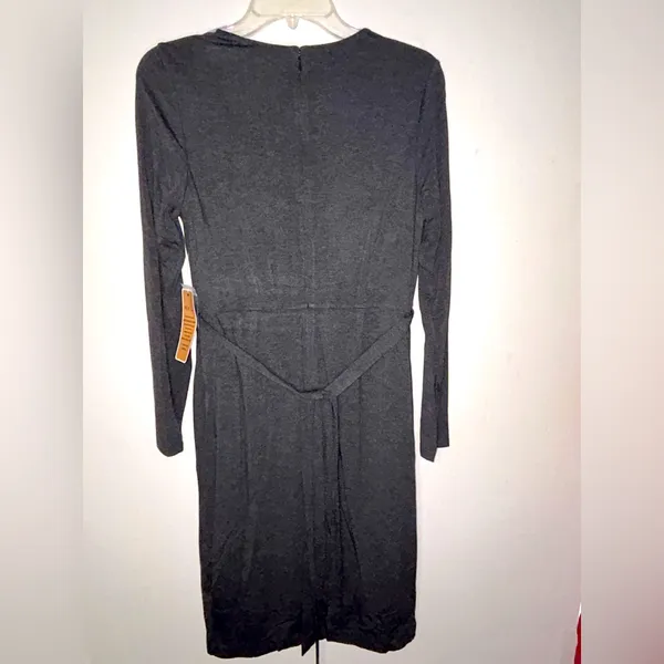 Nue by Shani | NWT Gray Long Sleeve Dress Size 10 Style 217 - Image 2