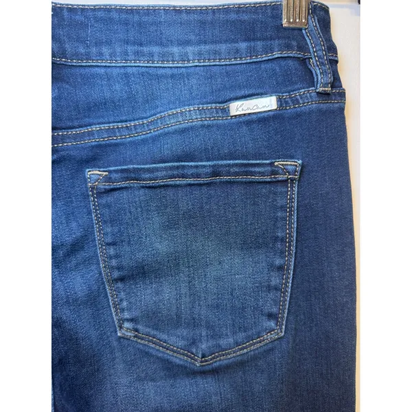KanCan‎ High Rise Flare Jeans Dark Wash Side Slit Size 9/28 KC90001D - Image 10
