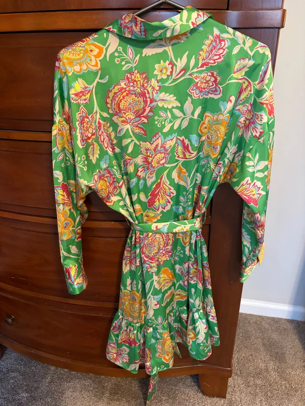 Zara silk button down dress - Image 2