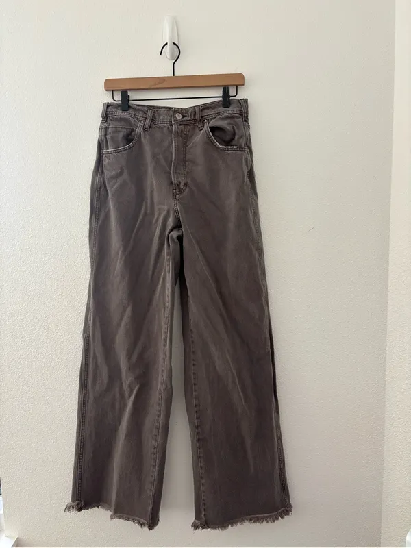 Free People Ollie extreme wide leg jeans in purple - Image 2