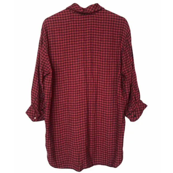 Zara Checkered‎ Plaid Long Sleeve Tunic Dress XS - Image 3