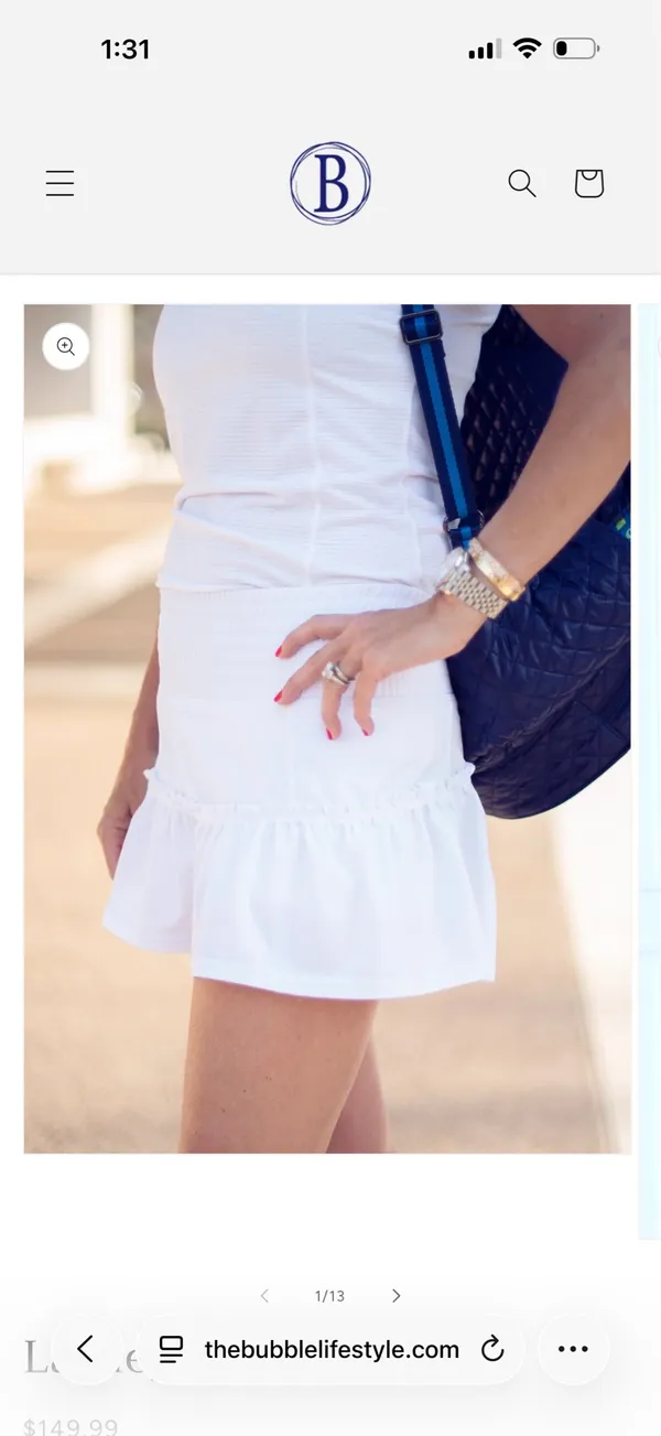 The bubble tennis skirt White - Image 5