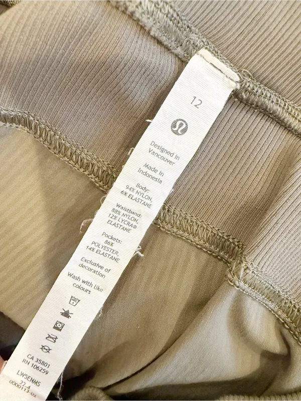 LULULEMON Dance Studio Jogger Pants in Olive Green size 12 - Image 4