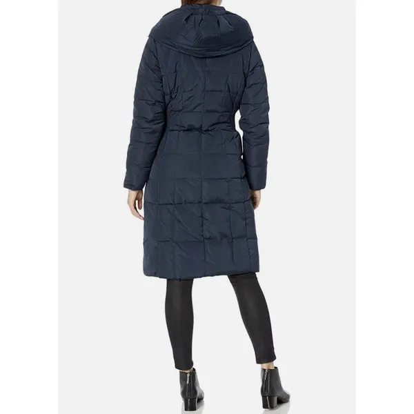 Cole Haan Signature Down Puffer Coat with Bib Size Small Blue, Retail $249 - Image 2