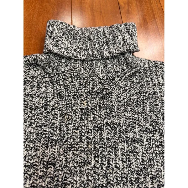 NWOT‎ Madewell Speckled Knit Turtleneck Crop Sweater Cozy Casual Women's Size S - Image 2