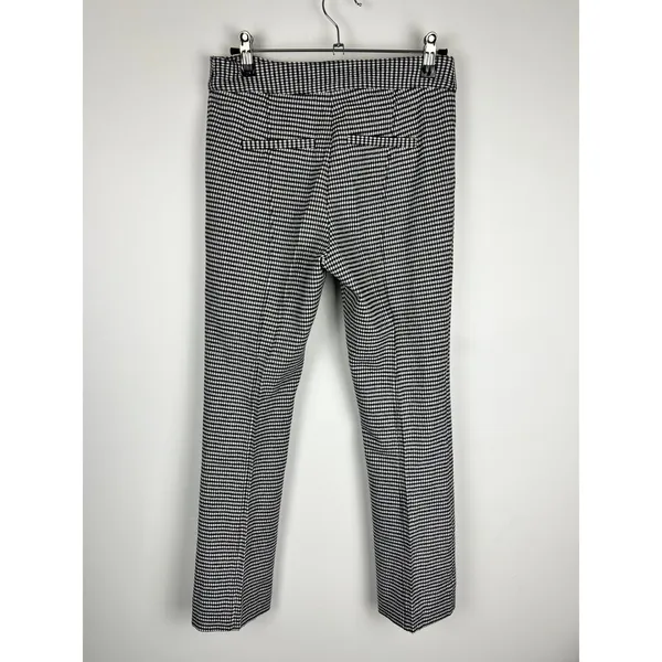 Derek Lam 10 Crosby Houndstooth Plaid Flare Work Trousers Size 0 - Image 3