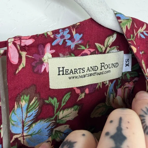 Hearts and Found NWOT Vintage Inspired Floral Cottagecore Long Sleeve Midi Dress - Image 7