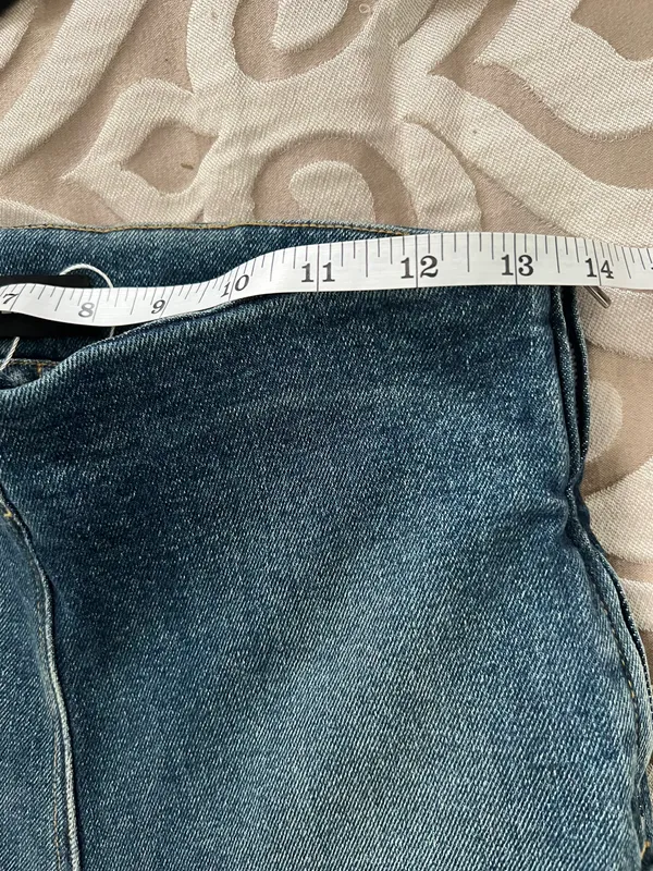 EB DEMIM Split Hem Jegging size Medium with side zipper slit hem NWT Tommy wash - Image 13