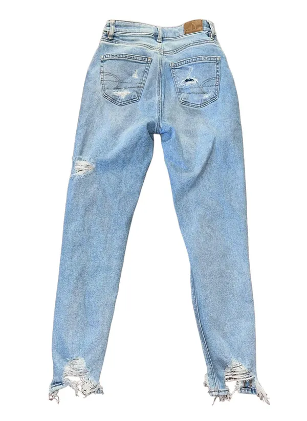 American Eagle Stretch Distressed Mom Jeans - Image 4