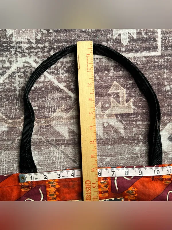 Unisex Boho Maximalist Fabric Tribal Shoulder Tote Bag Casual Everyday Wear|LRG - Image 3