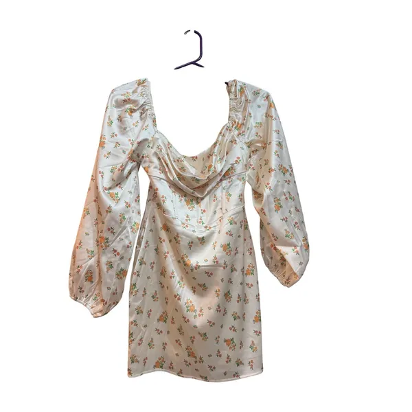 Princess Polly LILLIE LONG SLEEVE MINI DRESS FLORAL Size 2 - Image 2