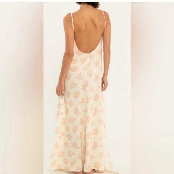 Citrine Swim Leta Tan Reef‎ Shell Dress Resort Low Back Beach Acacia Maxi Tank - Image 2