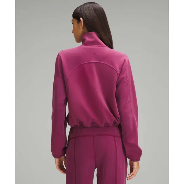 Lululemon Brushed Softstreme Ribbed Half Zip Deep Luxe 2 - Image 2
