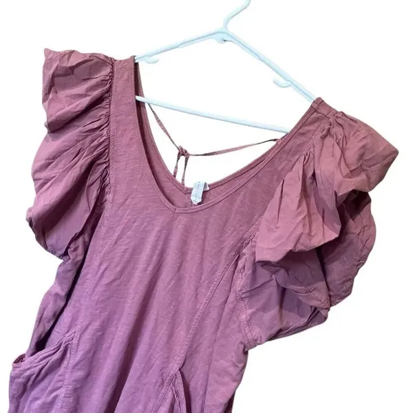 Daily Practice Maeve Flutter Sleeve Pocket Knee Length Dress Size Large #778 - Image 7