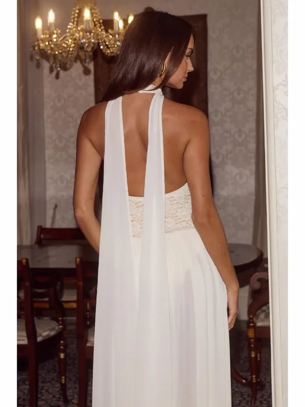 NWT Runaway the Label • judith maxi dress in cream sz XS - Image 4