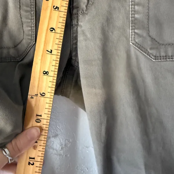 Aeropostale Vintage Y2k Cargo Pants Green Utility Pockets Straight 5/6‎ Low Rise - Image 9