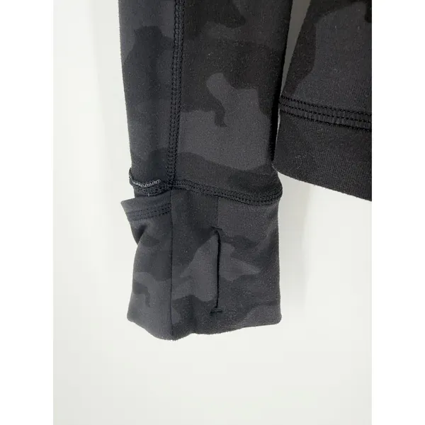 Lululemon Its Rulu Run Half Zip Heritage 365 Camo Deep Coal‎ Multi Pullover Sz 4 - Image 6