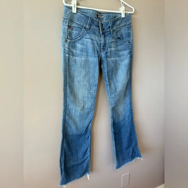 Hudson Jeans Vintage Women’s Double Button Bootcut Light Denim Jeans Size‎ 27 - Image 12