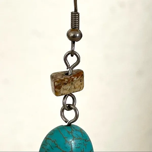 Small turquoise earrings - Image 6