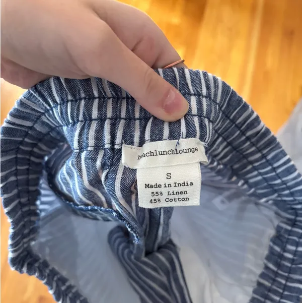 BeachLunchLounge Pants Striped Linen - Image 2