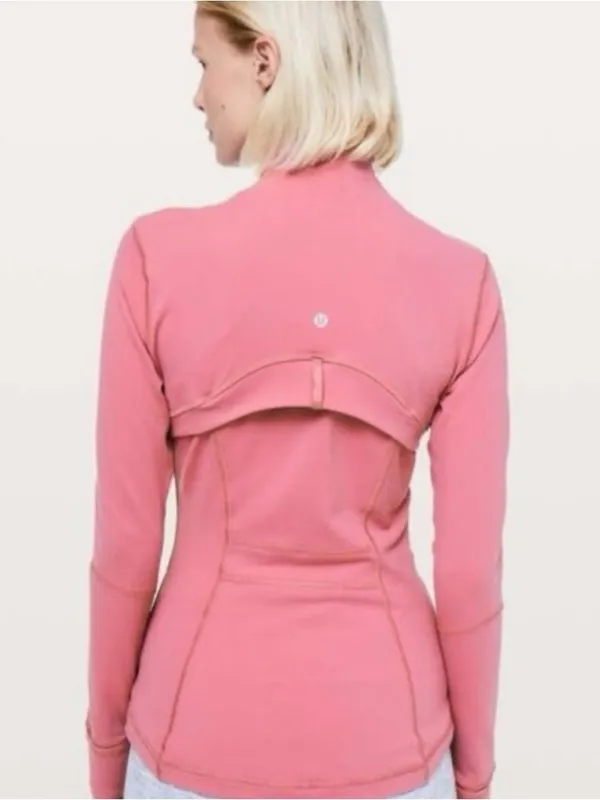 LULULEMON Define Jacket Luon Cherry Tint Pink Size 6 Full Zip RARE GUC - Image 2