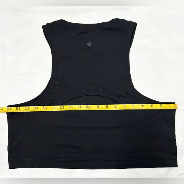 Lululemon Open-Back Cropped Training Tank Top - Black - 8 - Image 8