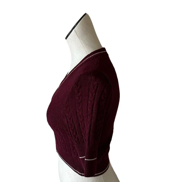 NWOT INTIMATELY BY FREE PEOPLE Catch Your Eye Swit Knit Sweater Top - Image 5