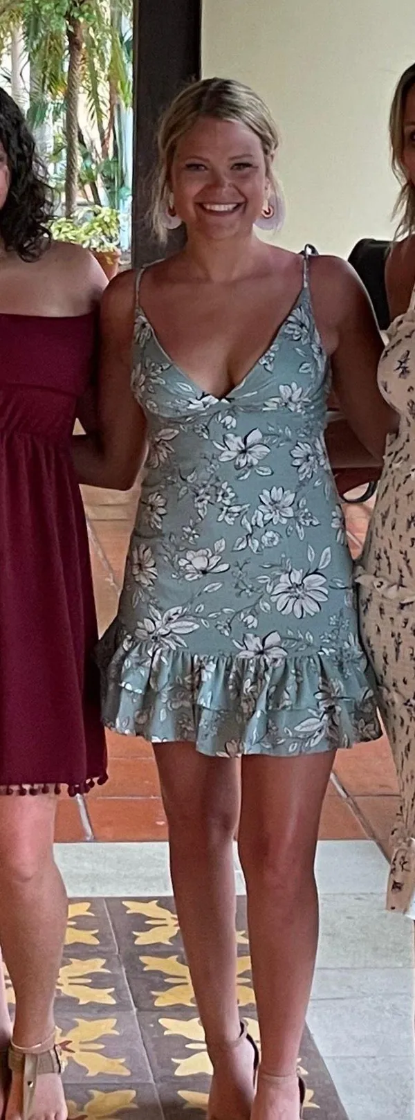 Pink Lily Floral Mini Dress - Image 2