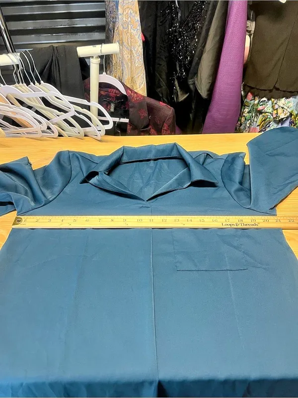 NWT Halara Ink Green Roll-Up Sleeve Relaxed Work Shirt Dress M - Image 11
