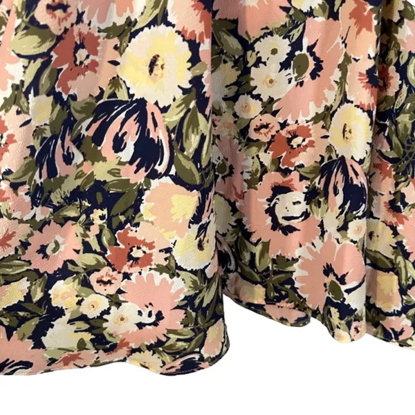 Olivaceous Pink Multicolor Floral Tropical Sleeveless Summer Dress Women Sz M - Image 3