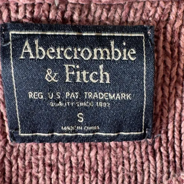 3236 | Abercrombie Lace Up Side Cropped Sweater Pink Coquette Women S - Image 5