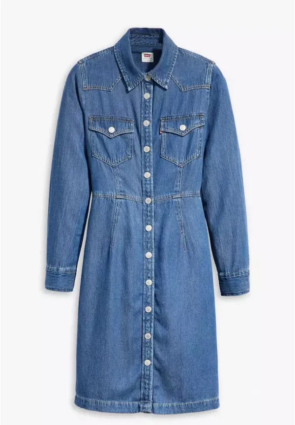 Levi’s Otto Western Denim Dress - Image 2
