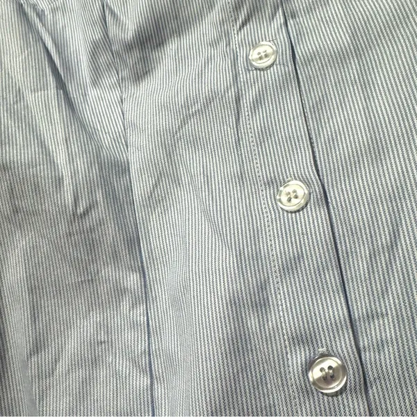 Mode Mischief Oversized Cinch Shirt Striped Cotton‎ Button Down XS Long Sleeve - Image 16