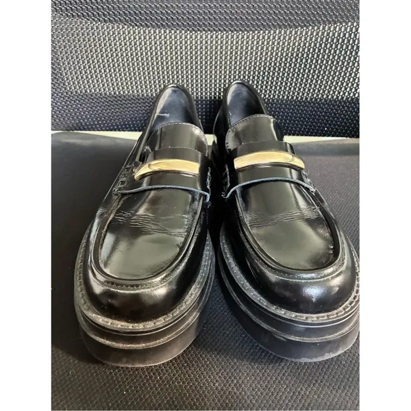 Steve Madden Rodrigo Black Loafer Platform Punk School Girl Sz 6.5 - Image 5