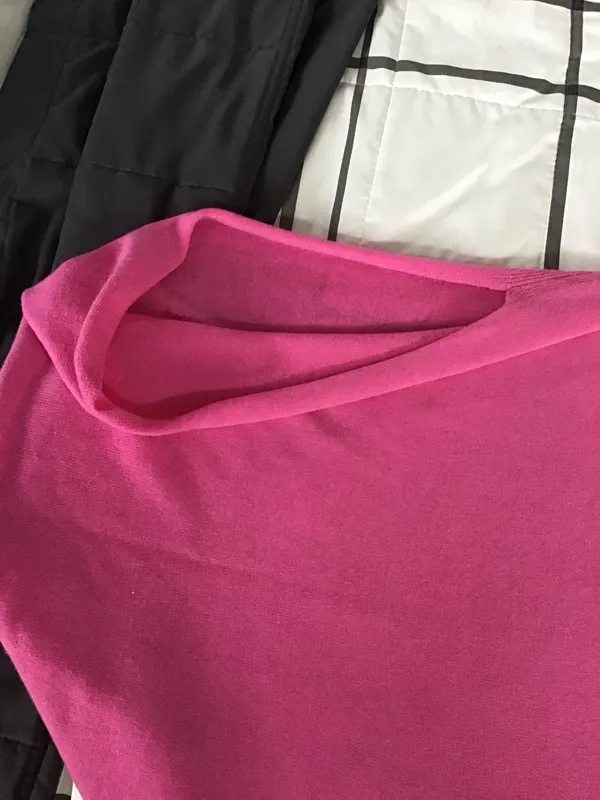 Cashmere poncho. Asymmetrical. See I tired - Image 2