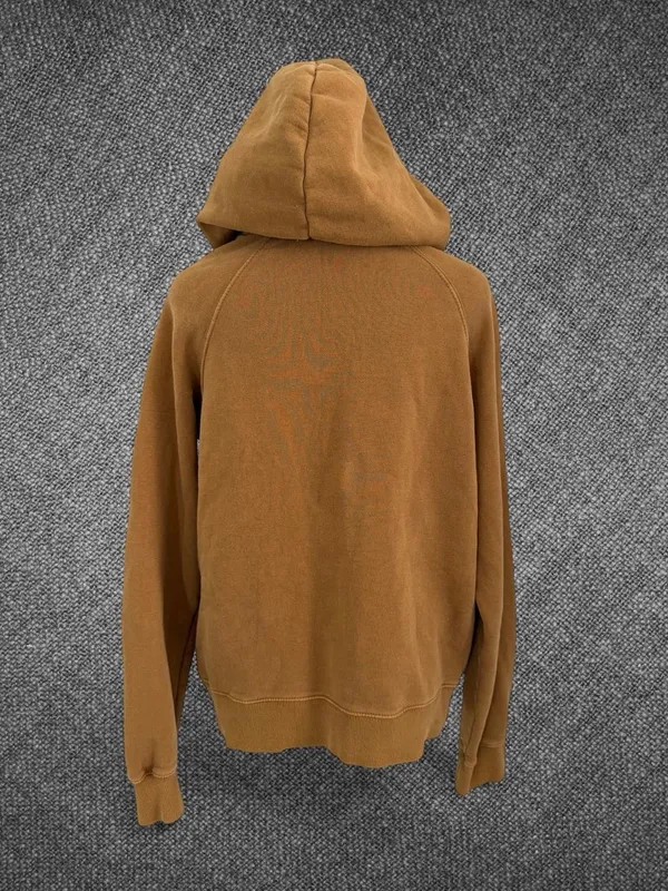 Zara Women’s Size Small Camel Brown Washed Pullover Hoodie Sweatshirt - Image 7