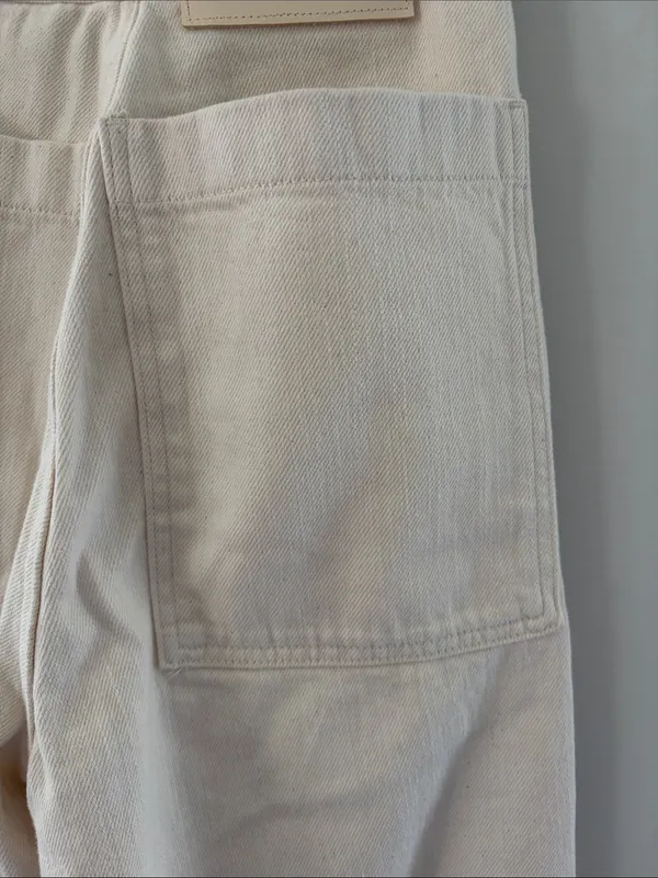 Zara Women’s Cream soft Wide-Leg jeans size 2 - Image 5