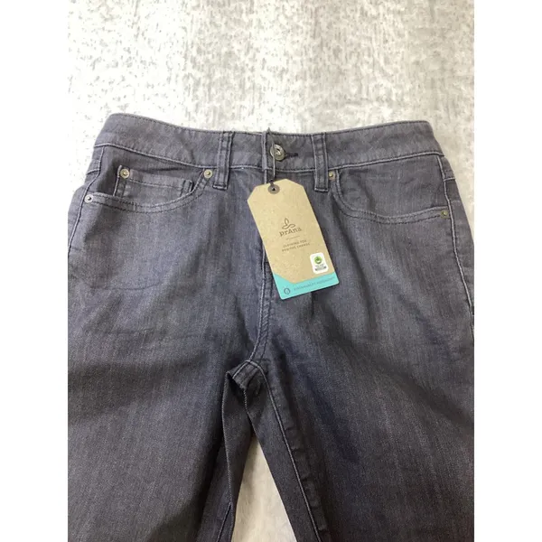 Prana Kayla High‎ Rise Jean Denim Solid Dark Gray Womens Size 2 26 Regular - Image 2