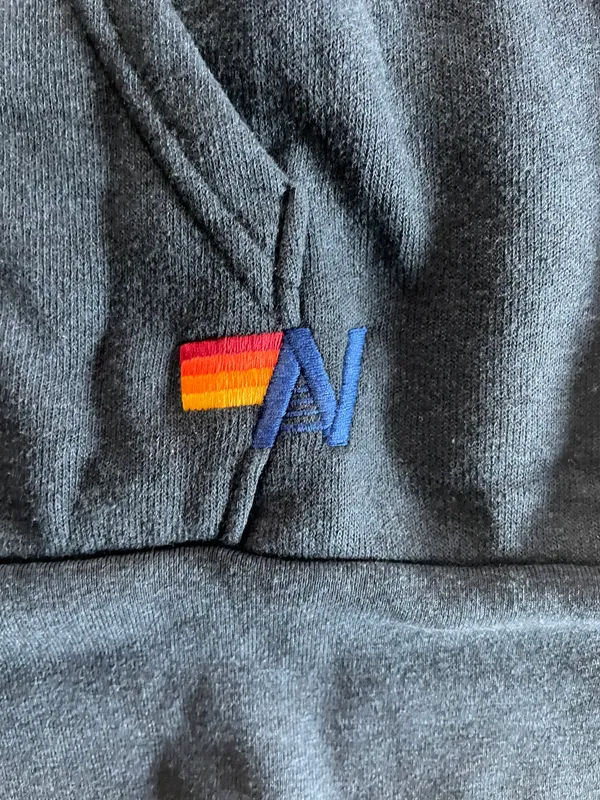 Aviator Nation Brand New Venice Charcoal Zip Hoodie Jacket - Sz L - Image 6
