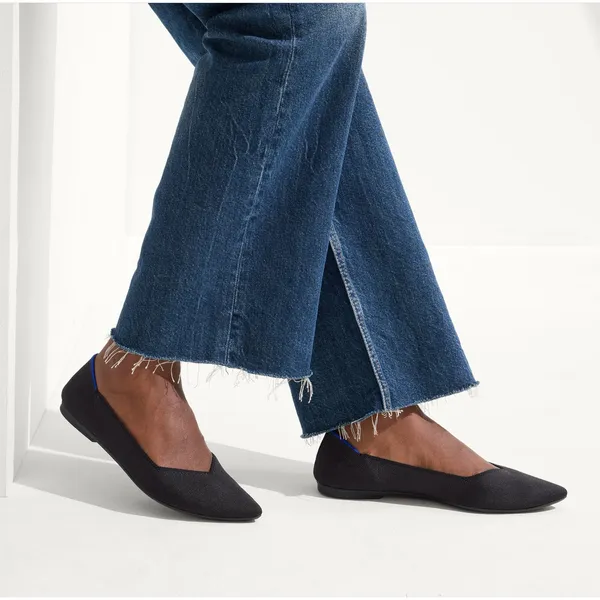 Rothy's The Point II Black Flats Pointed Toe In Love Insole Ballet Flats 6.5 - Image 2
