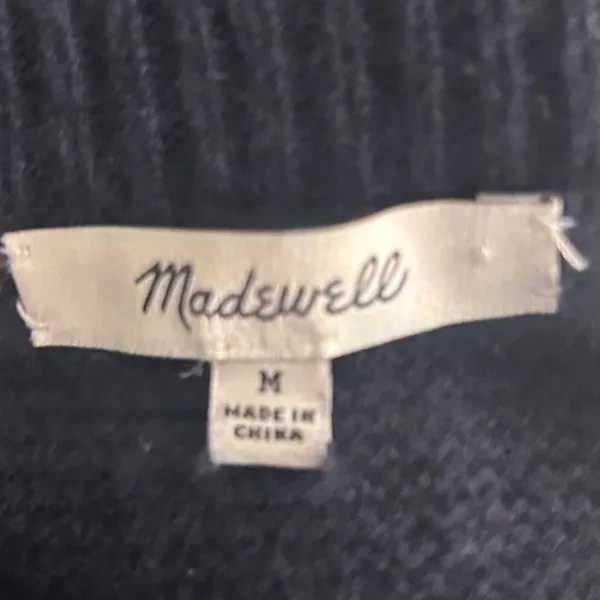 Madewell Merino Sweater Navy Medium‎ - Image 6