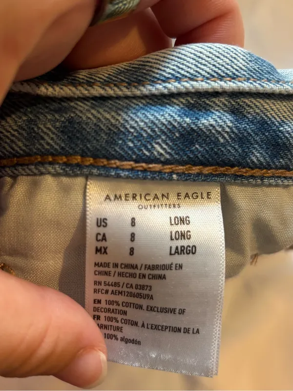 American Eagle Outfitters Light Blue Distressed Boyfriend Jeans - Image 3