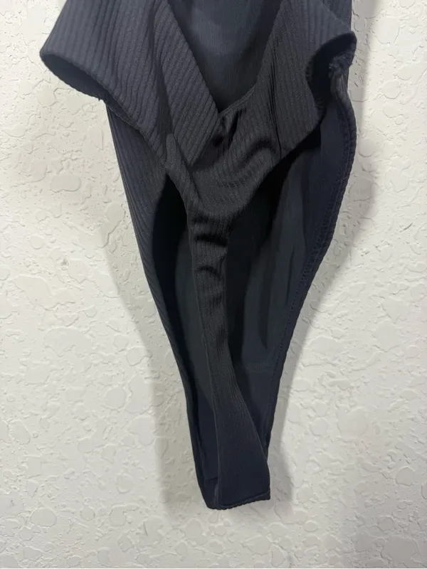 For Love & Lemons Keyhole Cutout Front Ribbed Bodysuit Sz XS - Image 4