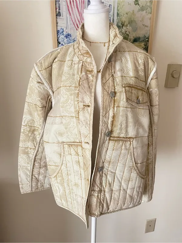 Free People We The Free Fade Out Quilted Utility Jacket Size XS - Image 5