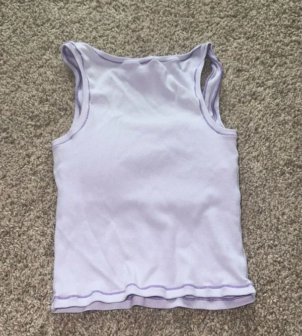 Amazon Lavender Purple Cotton Rib Tank - Medium - Image 2